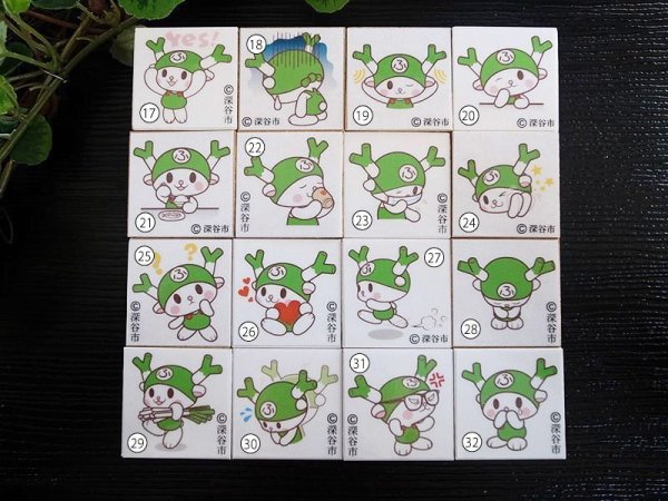 画像4: 【宅配便配送】mini木箱入りゴム印／ふっかちゃんの日常／選べる12個セット【限定数量10個】