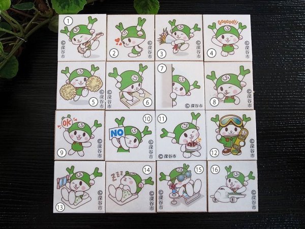 画像3: 【宅配便配送】mini木箱入りゴム印／ふっかちゃんの日常／選べる12個セット【限定数量10個】