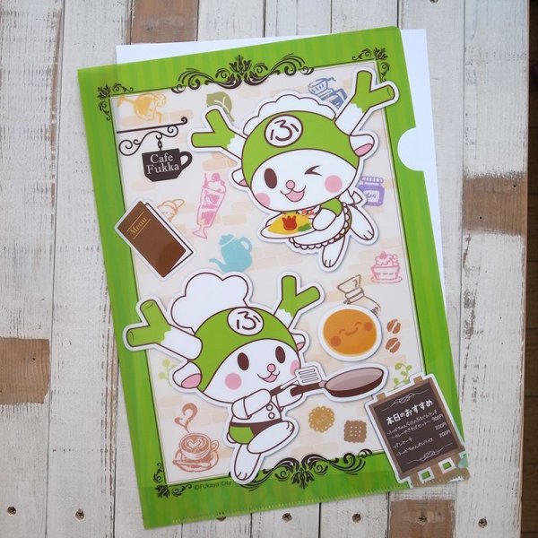 画像4: ふっかちゃんクリアファイル／Cafe Fukka
