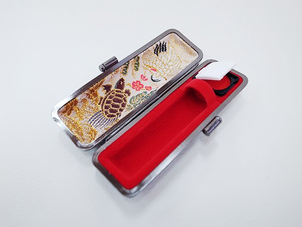 画像7: 【黒水牛クリスタル】手仕上げ彫刻はんこ