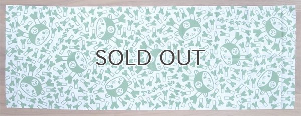 画像4: 【オリーブグリーン】ふっかちゃん本染め手ぬぐい