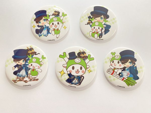 画像2: 【57mm缶バッジ】深谷栄一＆ふっかちゃん／全5絵柄