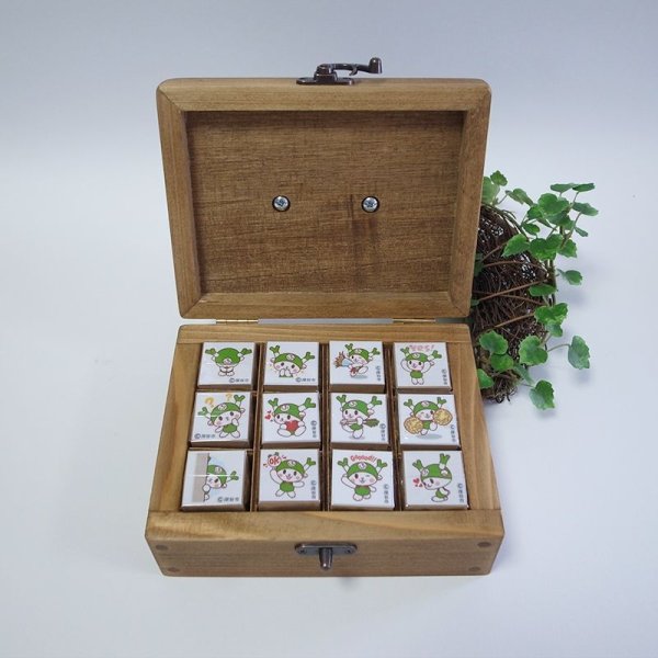 画像7: 【宅配便配送】mini木箱入りゴム印／ふっかちゃんの日常／選べる12個セット【限定数量10個】 (7)