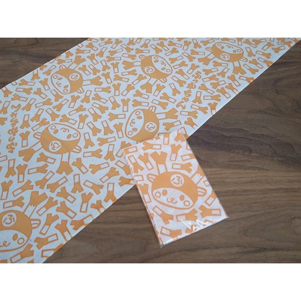 画像3: 【橙】ふっかちゃん本染め手ぬぐい (3)