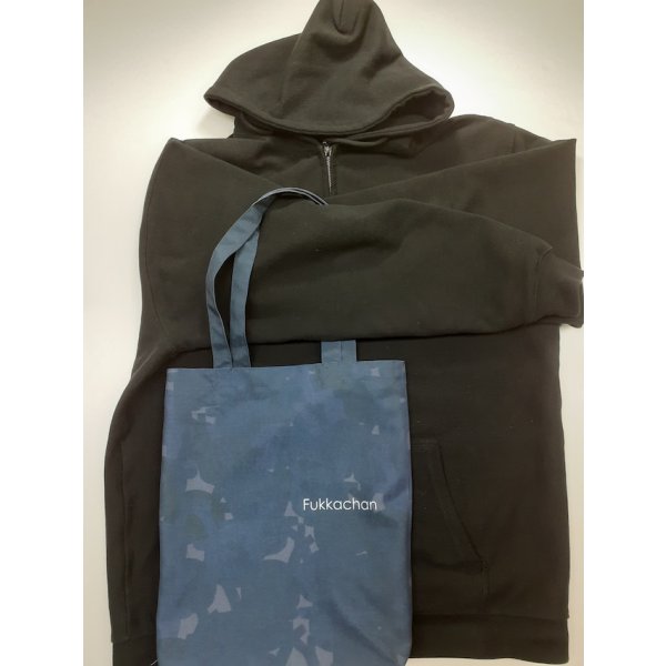 画像12: 【裏地付】ふっかちゃん迷彩柄シルエットトートバッグ ／全４色 (12)