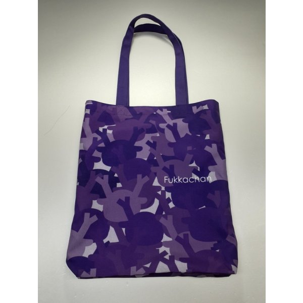 画像14: 【裏地付】ふっかちゃん迷彩柄シルエットトートバッグ ／全４色 (14)