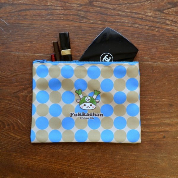 画像4: 【刺繍】ふっかちゃんポーチ ／全２色 (4)